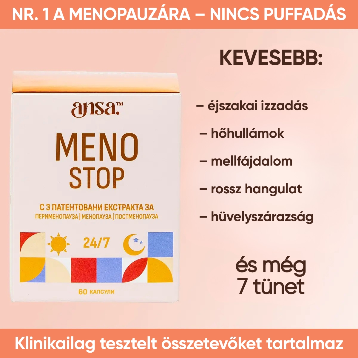 ansa™ – MenoStop - Az ösztrogénmentes menopauza-támogatás új szintje - Image 2