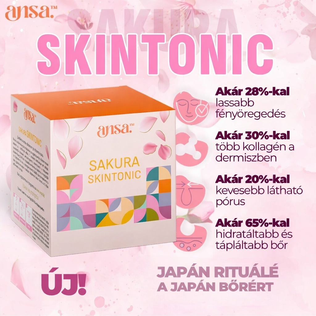 Ansa™ Sakura SkinTonic – japán bőrtápláló ital